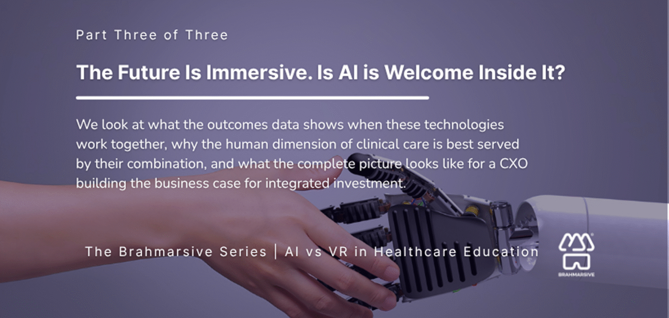 The future is immersive is AI welcome inside it